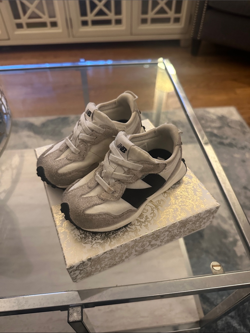 New Balance Kids Gray, Black & White Retro Runner Sneakers